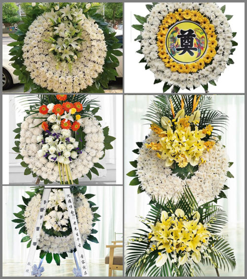 山东青岛莱西市沽河街道青石埠村花圈速递
